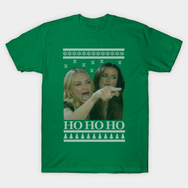 HO HO HO Christmas Sweater T-Shirt by djhyman